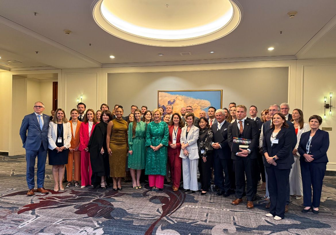Celebrating with Fedustria, Flanders Investment & Trade, and the Belgian Economic Mission to the West Coast led by Her Royal Highness Princess Astrid