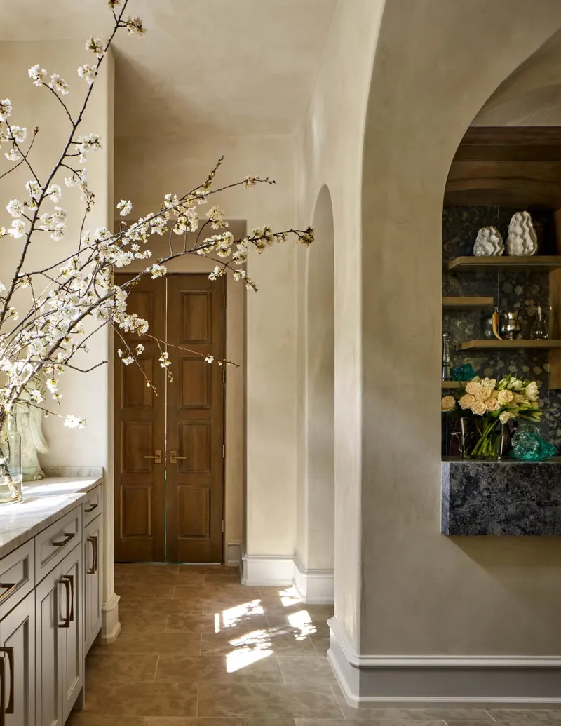 Trustile rustic doors in an alcove